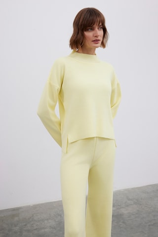 Pull oversize - Jaune pâle
