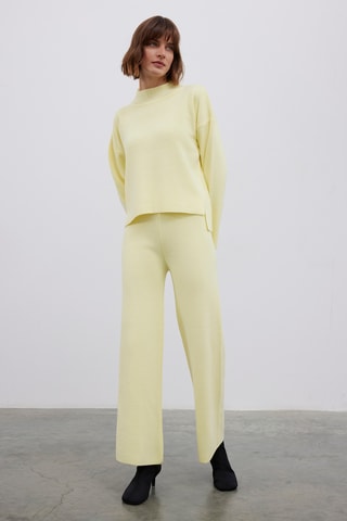 Pull oversize - Jaune pâle