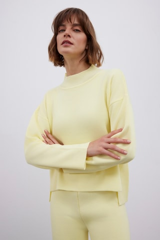 Pull oversize - Jaune pâle