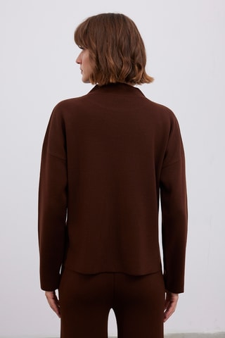 Pull oversize - Marron