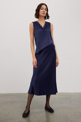 Top - Bleu marine