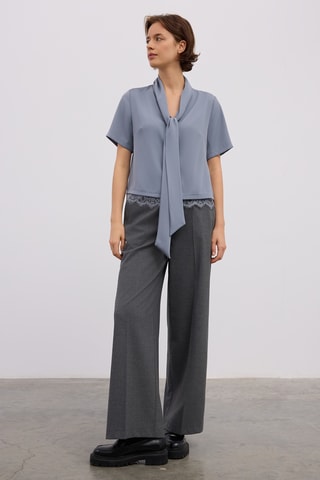 Blouse - Bleu gris