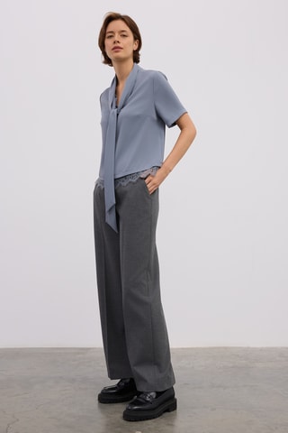 Blouse - Bleu gris