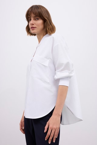 Chemisier oversize - Blanc