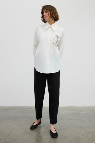 Chemisier oversize - Blanc