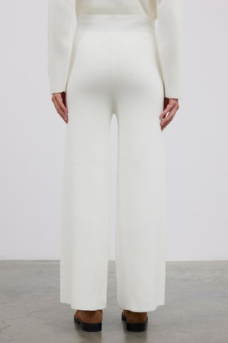 Pantalon wide legs - Blanc