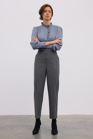 Pantalon carotte - Gris