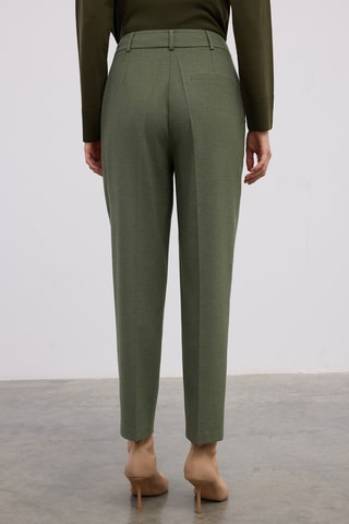 Pantalon carotte - Vert kaki