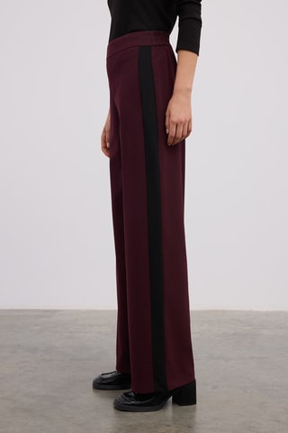 Pantalon wide legs - Bordeaux