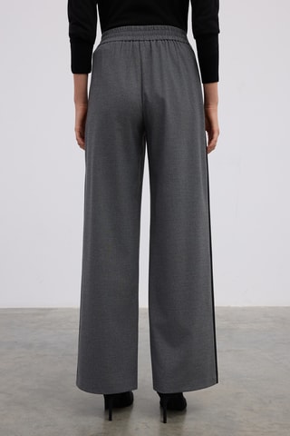 Pantalon wide legs - Gris