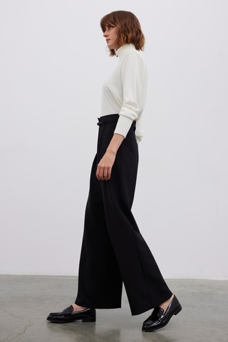 Pantalon wide legs - Noir