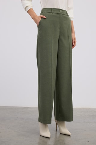 Pantalon droit - Vert kaki
