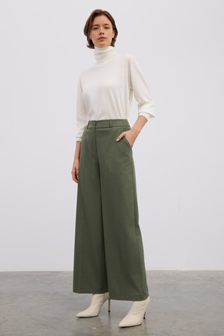 Pantalon droit - Vert kaki