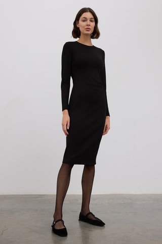 Robe midi - Noir