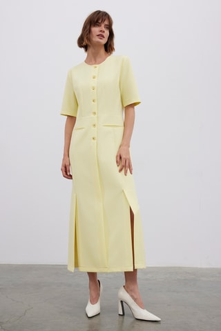 Robe longue - Jaune pâle