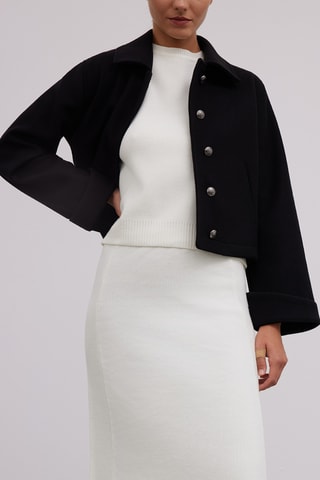 Jupe midi - Blanc