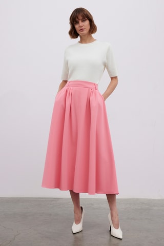 Jupe midi - Rose
