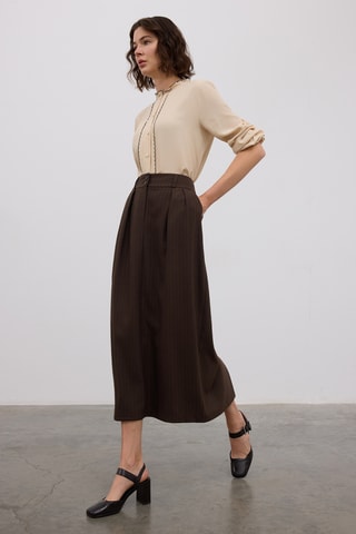 Jupe longue - Marron