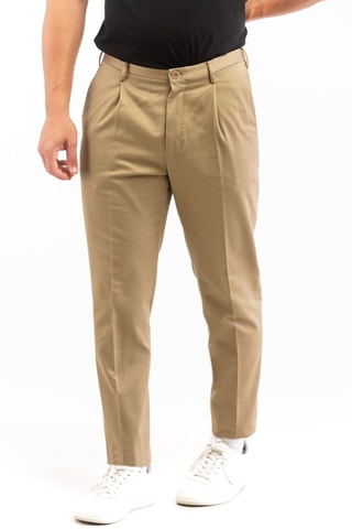 Pantalon carotte - Beige - Incotex