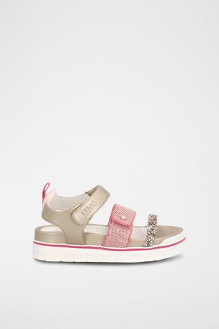 Sandales Chantal - 
Beige et rose