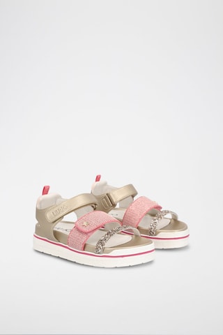 Sandales Chantal - 
Beige et rose