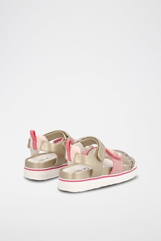 Sandales Chantal - 
Beige et rose