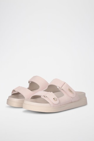 Mules en cuir - Rose clair