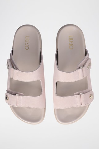 Mules en cuir - Rose clair