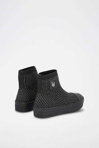 Baskets-chaussettes Alicia - Noir chiné