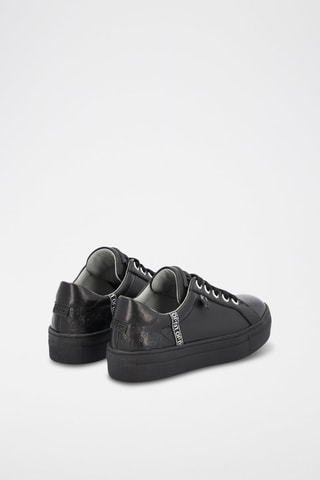 Baskets en cuir de veau Alicia - Noir