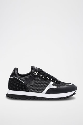 Sneakers en cuir de veau Wonder - Noir