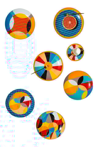 6 assiettes à dessert - 20 cm