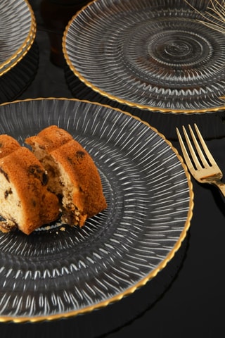 4 assiettes plates - 21 cm