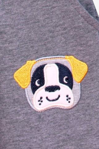 Sweat à capuche et jogging - Jaune et gris foncé chiné