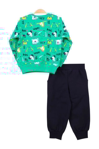 Sweat et jogging - Vert d’eau et bleu nuit