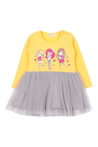 Robe - Jaune et gris
