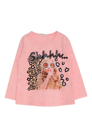 T-shirt - Rose chiné