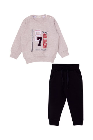 Sweat et jogging - Beige et noir