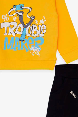 Sweat et jogging - Jaune et noir