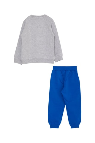 Pyjama - Gris chiné et bleu roi