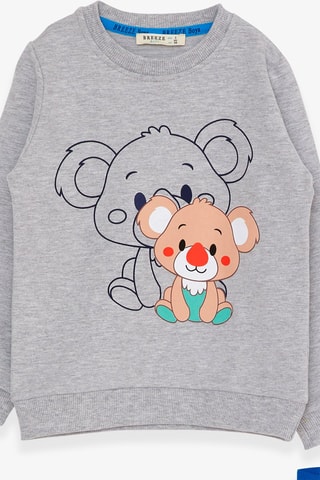 Pyjama - Gris chiné et bleu roi