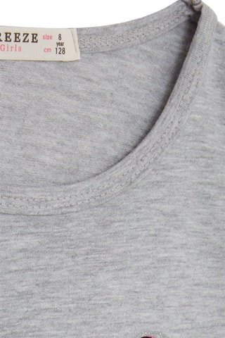 T-shirt - Gris chiné et rose
