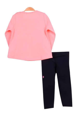 T-shirt et leggings - Saumon et noir