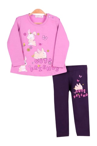 T-shirt et leggings - Mauve et violet