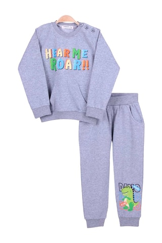 Sweat et jogging - Gris clair chiné
