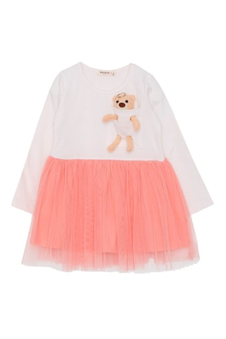 Robe - Ecru et rose