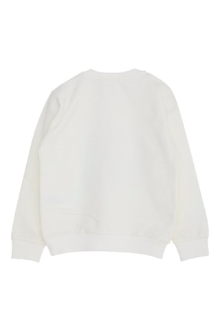 Sweat - Ecru et bleu