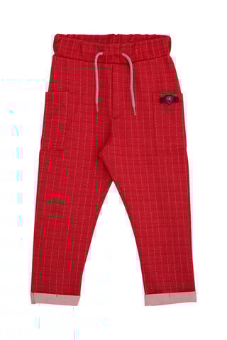 Pantalon - Rouge et gris