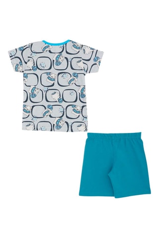 Pyjama - Gris et bleu
