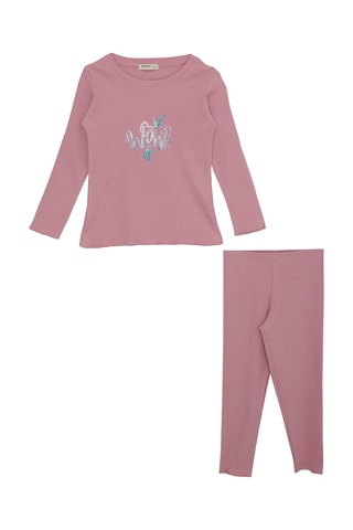 T-shirt et legging - Rose